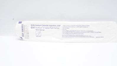 BD 306553 PosiFlush 0.9% Sodium Chloride Injection USP Saline Flush Syringe 10mL
